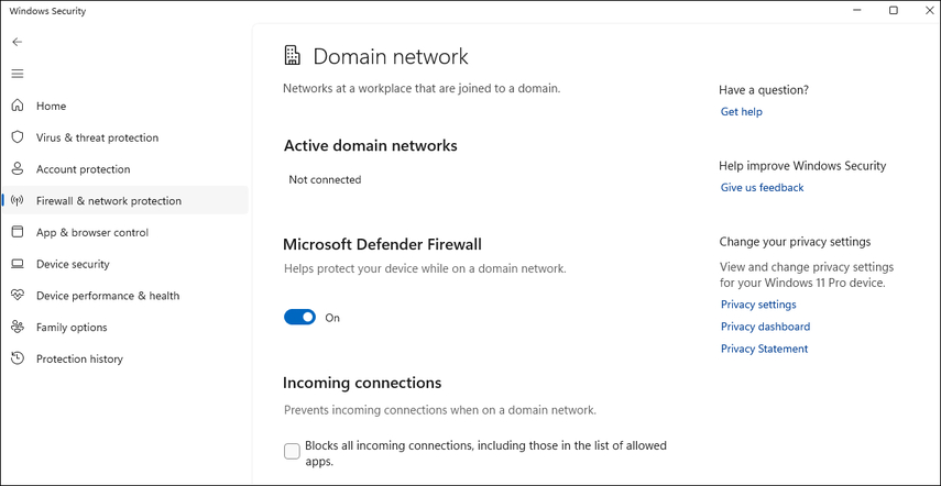allow peak through firewall