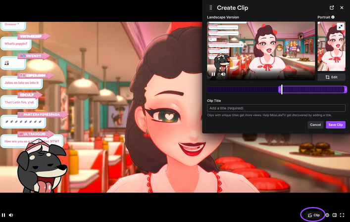clip the video twitch
