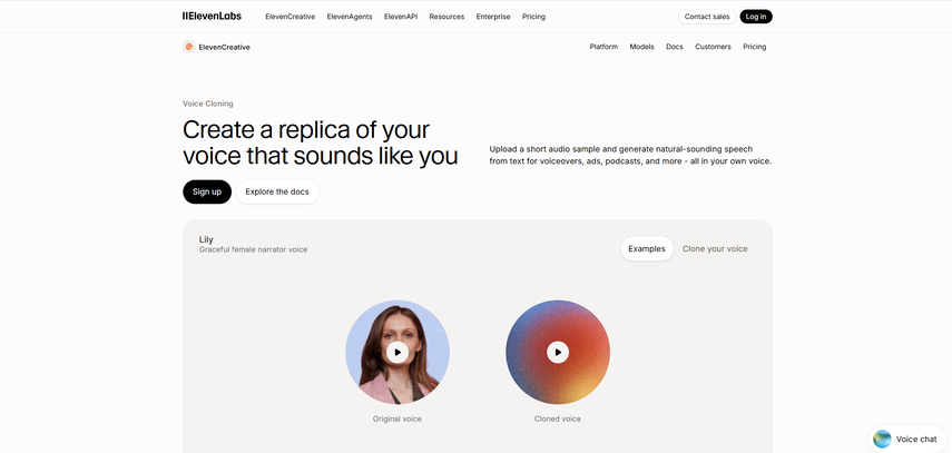 elevenlabs voice cloning