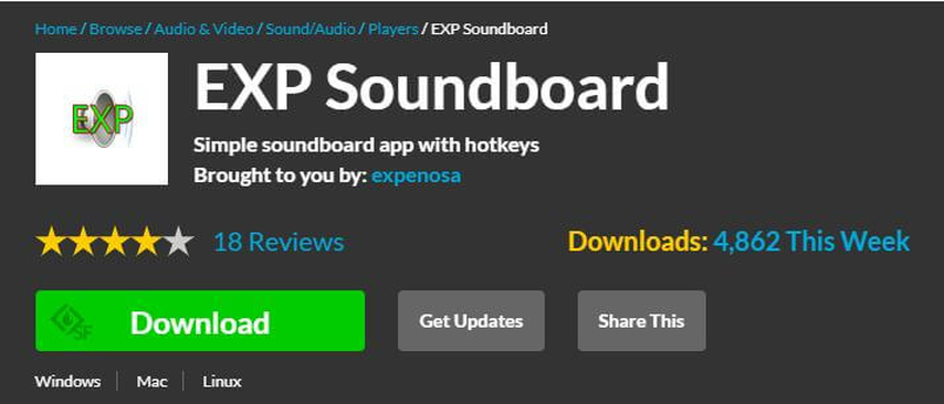 lightweight soundboard for mp3