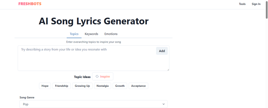 generate emotional r&b lyrics online