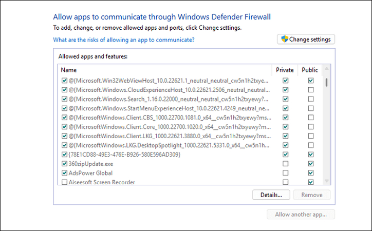 adjust firewall and network for phasmophobia