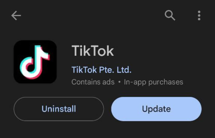 update tiktok app