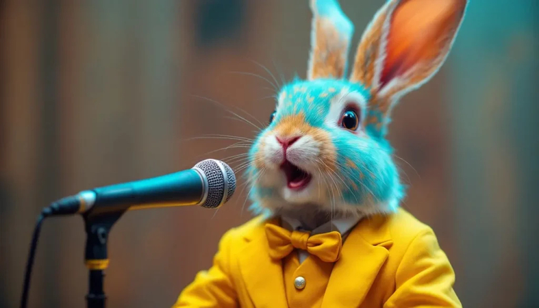 explanation of easter bunny ai voice style