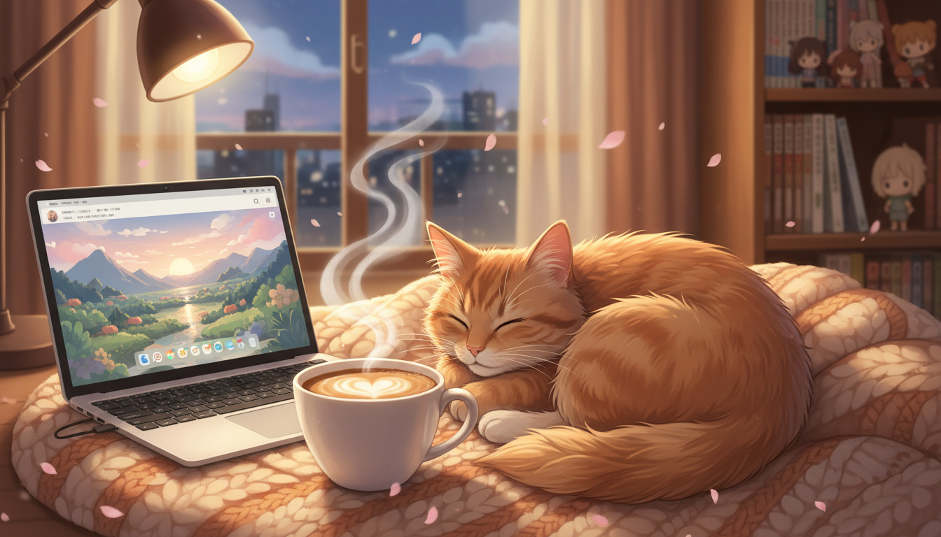 anime ai cat like angel