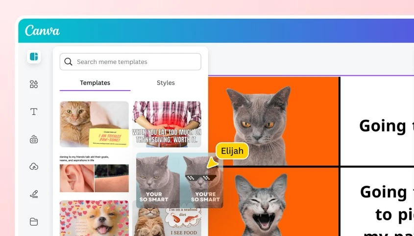 canva cat meme generator