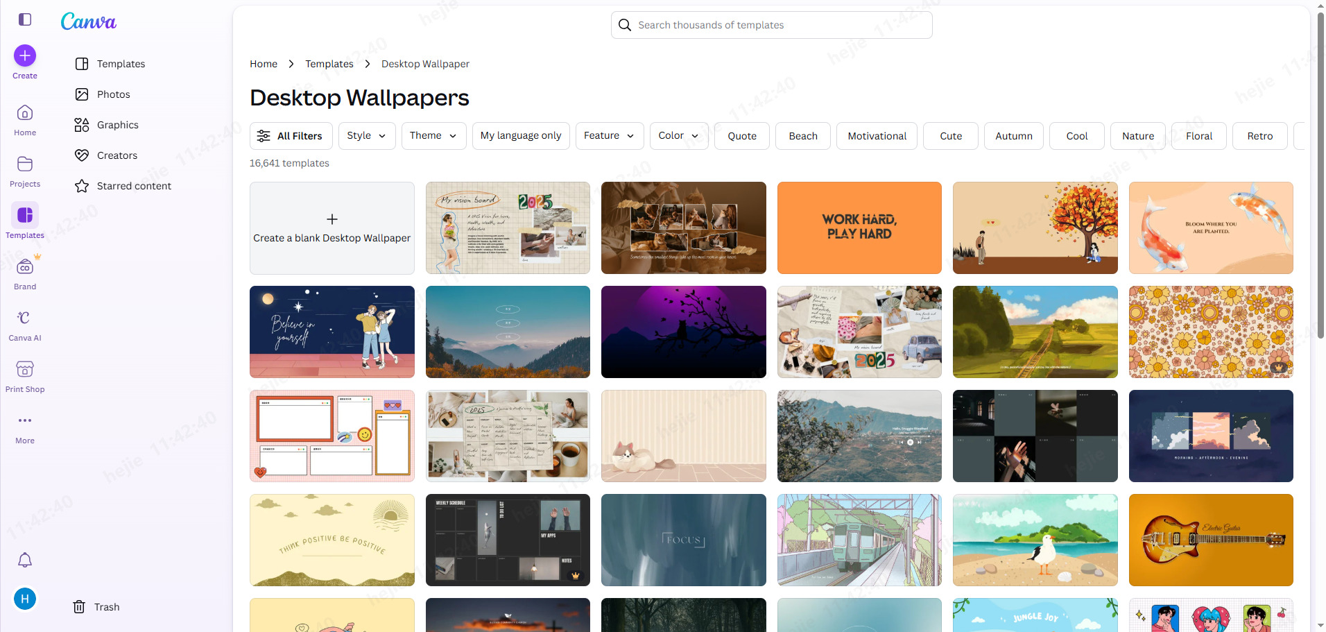 canvas wallpaper homepage