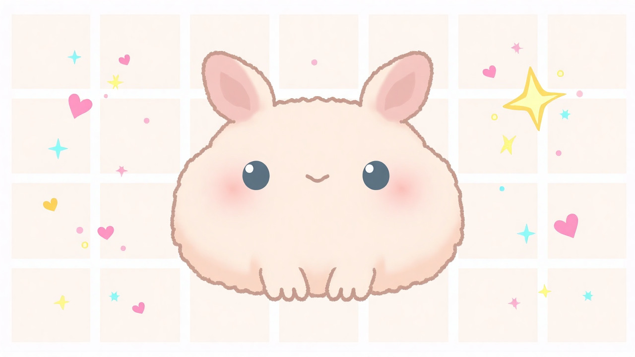 Kawaii style cartoon capybara illustration with pastel colors
