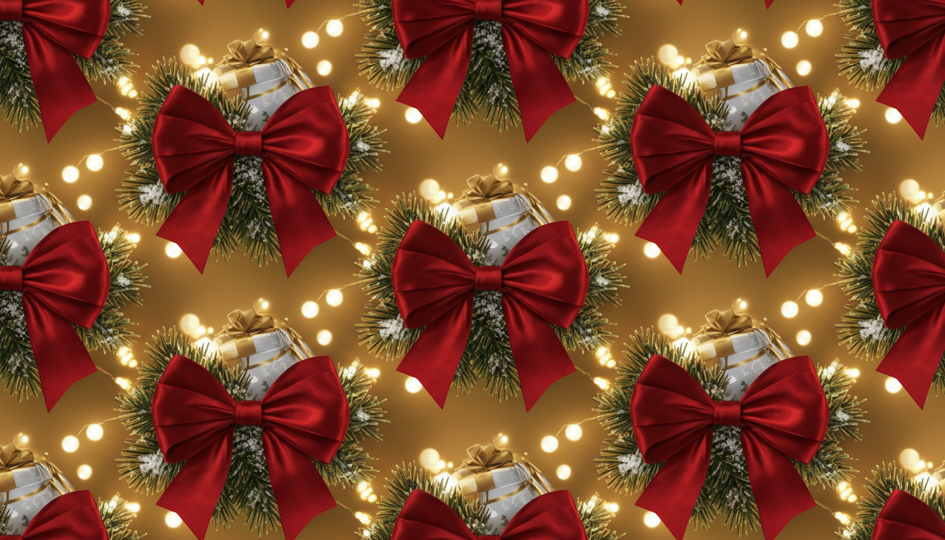 christmas bow wallpaper