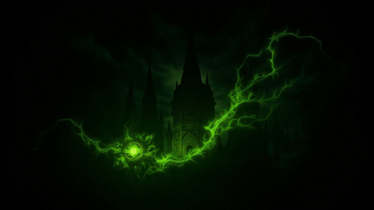 Gothic Dark Arts themed Harry Potter wallpaper featuring the Dark Mark