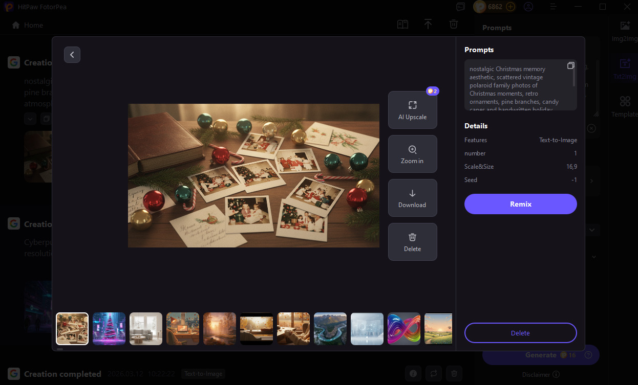 generate christmas mac wallpaper with fotorpea