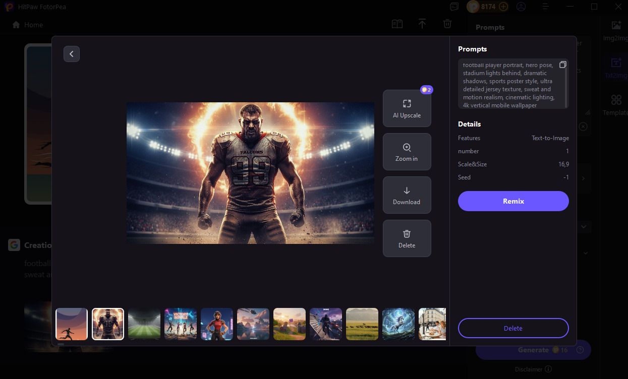 إنشاء خلفية كرة قدم باستخدام fotorpea