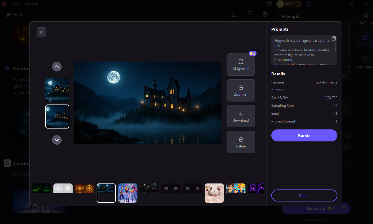 generate harry potter wallpaper with fotorpea
