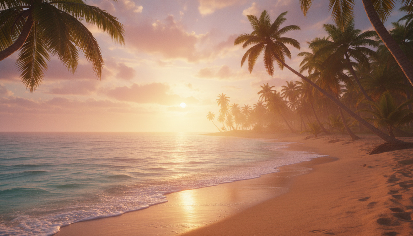 golden hour sea wallpaper