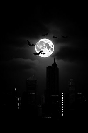 gotham city atmospheric wallpaper