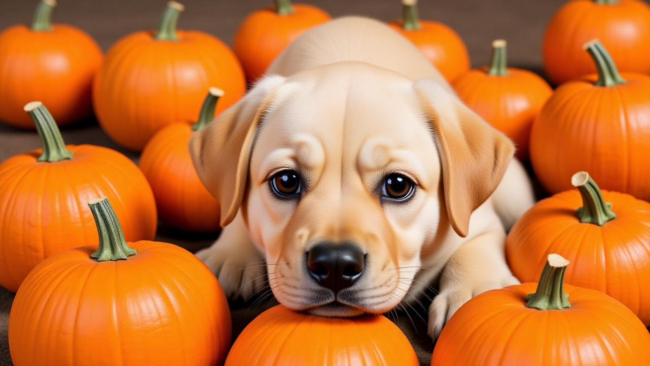 Seasonal Halloween themed dog wallpaper featuring a puppy with festive elements