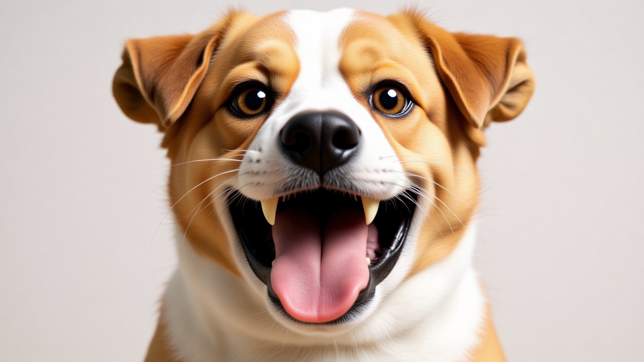 Funny and goofy dog face wallpaper for a mood booster