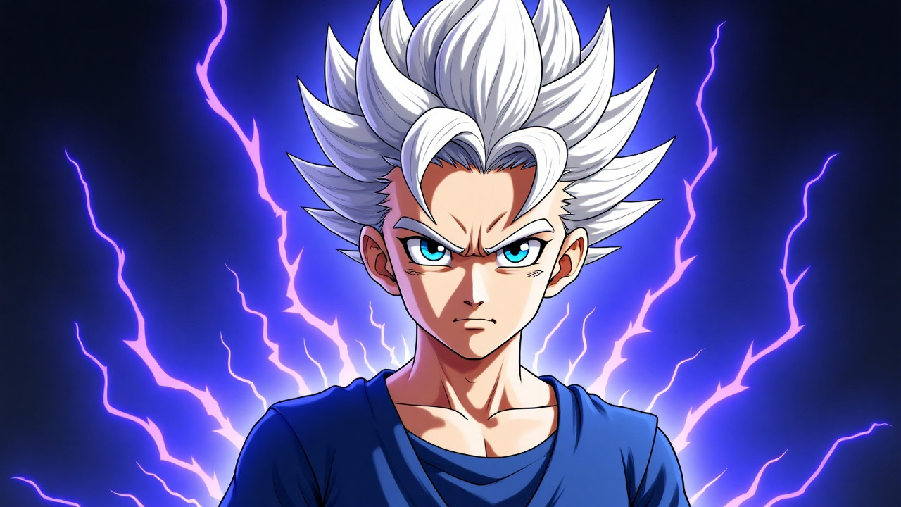 Sleek Ultra Instinct Goku wallpaper 4k for OLED screens