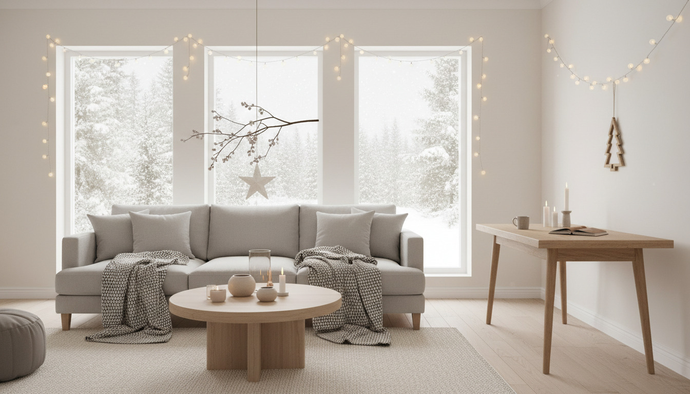 nordic christmas style wallpaper for mac