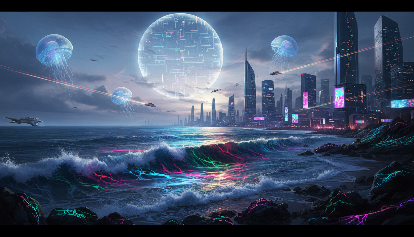 sci fi ocean wallpaper