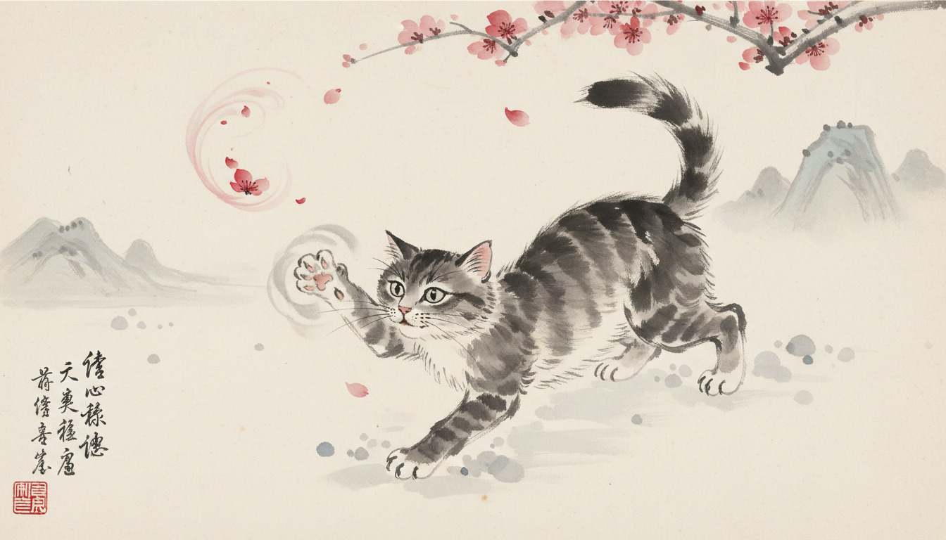 traditional ai cat drawing