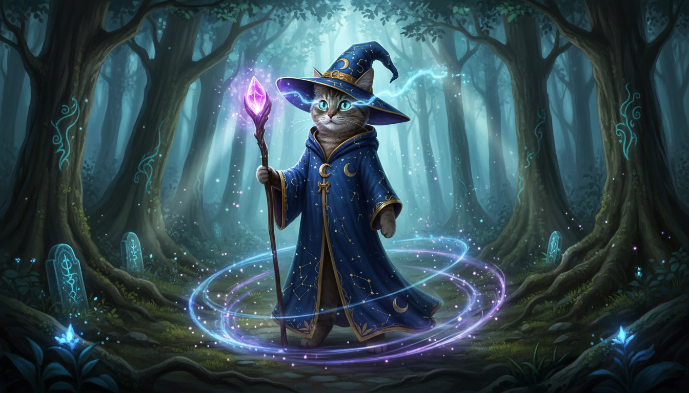 wizard tabby cat