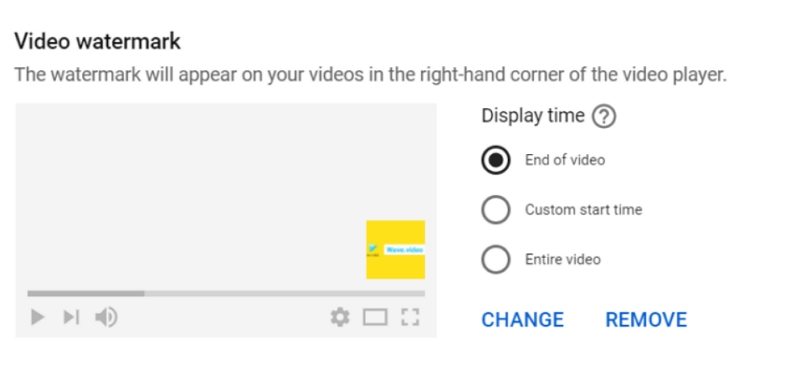 ajouter filigrane vidéo youtube
