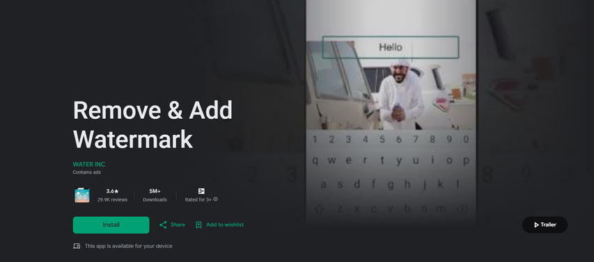 watermark editor app for android