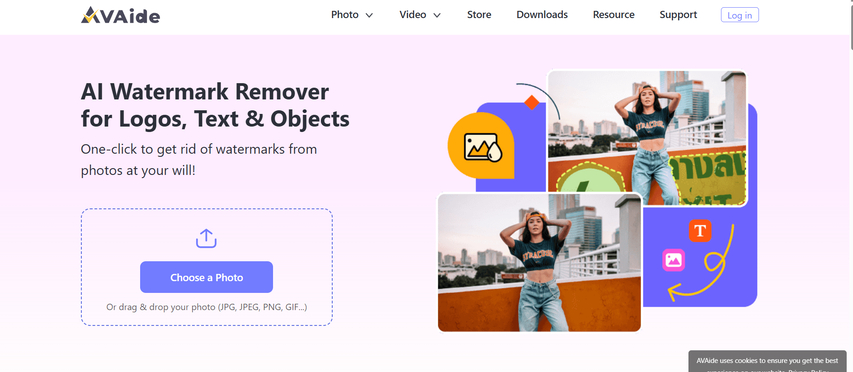 avaide watermark remover online free
