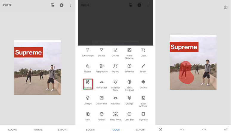 브러시로 사람 제거