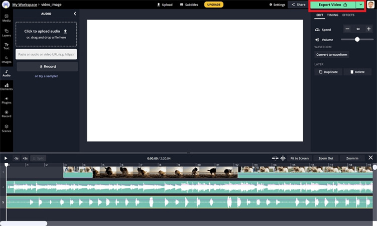 kapwing supprimer le filigrane