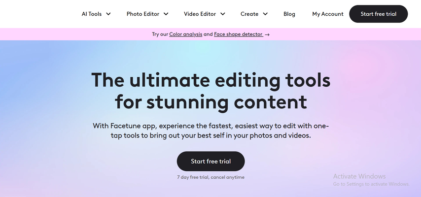 facetune photo editor