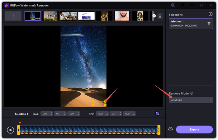 kling ai remove watermark free hitpaw