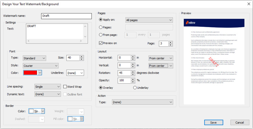 nitro pdf remover