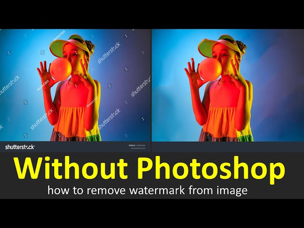 How to Remove Shutterstock Watermark without Photoshop