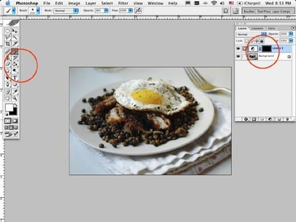 조정 레이어에 마스크 추가 단계 3