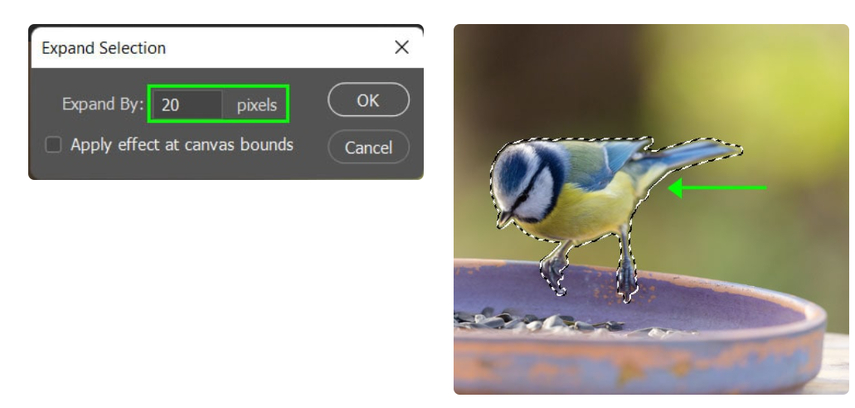 단계 4 샘플링 영역 조정 콘텐츠 인식