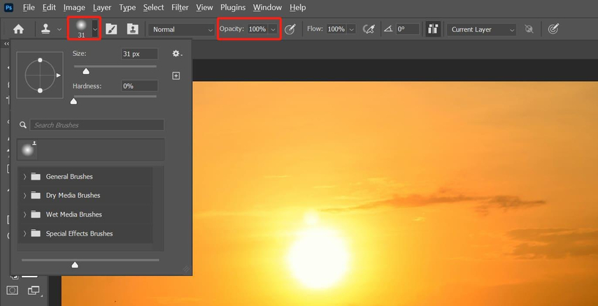 포토샵에서 클론된 픽셀로 그림자 적용 단계 4
