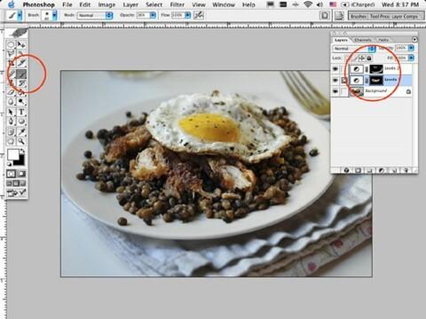마스크에 흰색 칠해 그림자 밝히기 단계 4