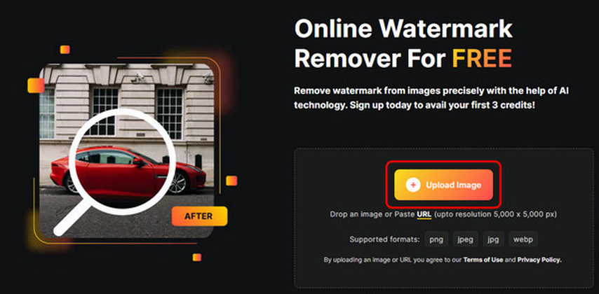 upload the image