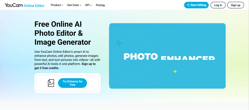 youcam remove light glare photo online free