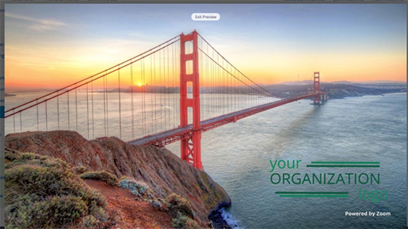 marca d'água do zoom