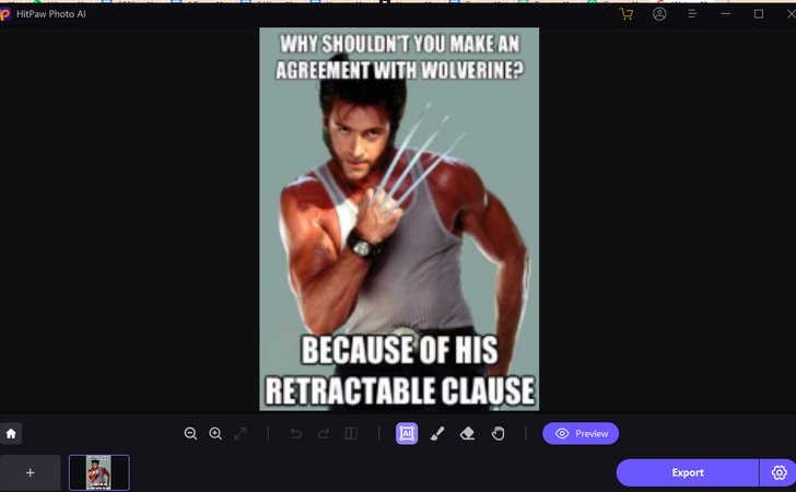 générateur de mèmes Wolverine crush