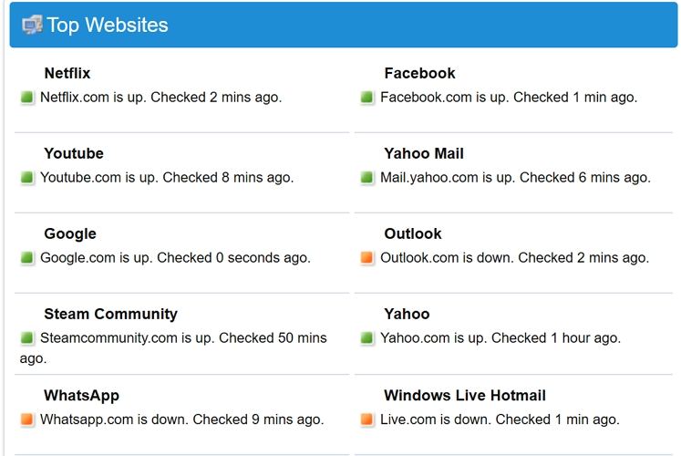 youtube server status prüfen