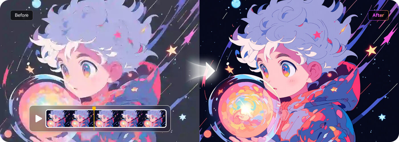 upscale anime to 4k with hitpaw univd video enhancer