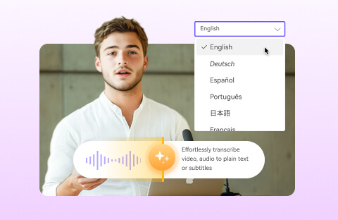 ai speech to text feature in hitpaw univd