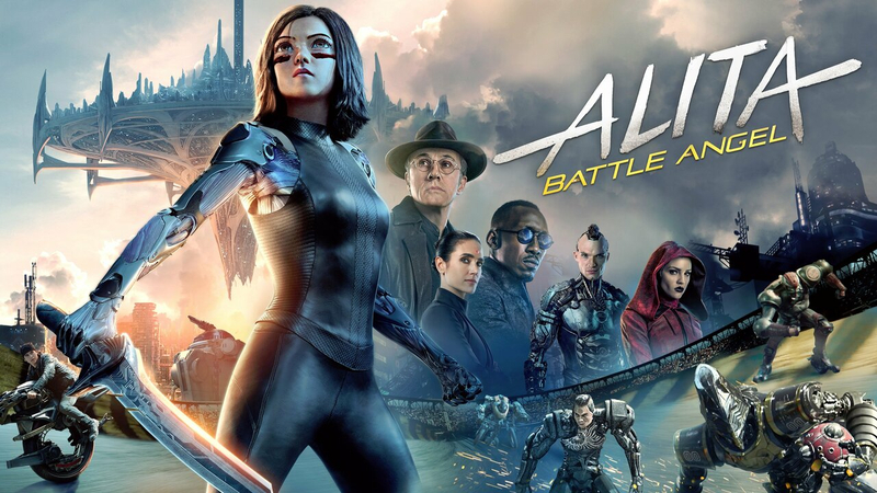 alita battle angel 3d sci-fi action movie