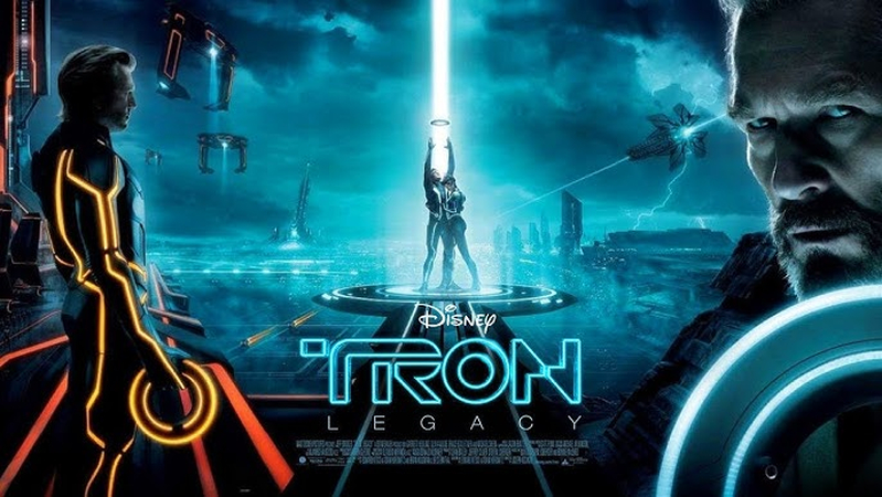 tron legacy 3d movie with neon visuals
