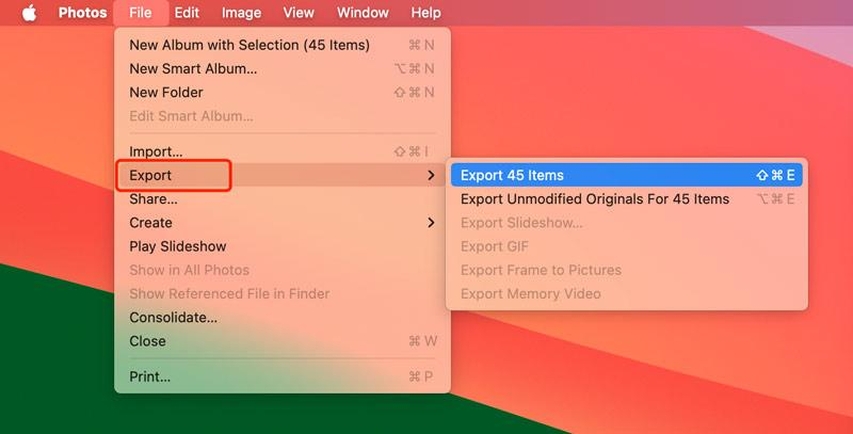 export photos from multiple iphoto libraries