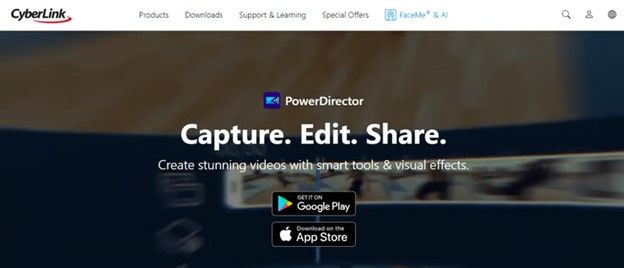 PowerDirector video enhancer app